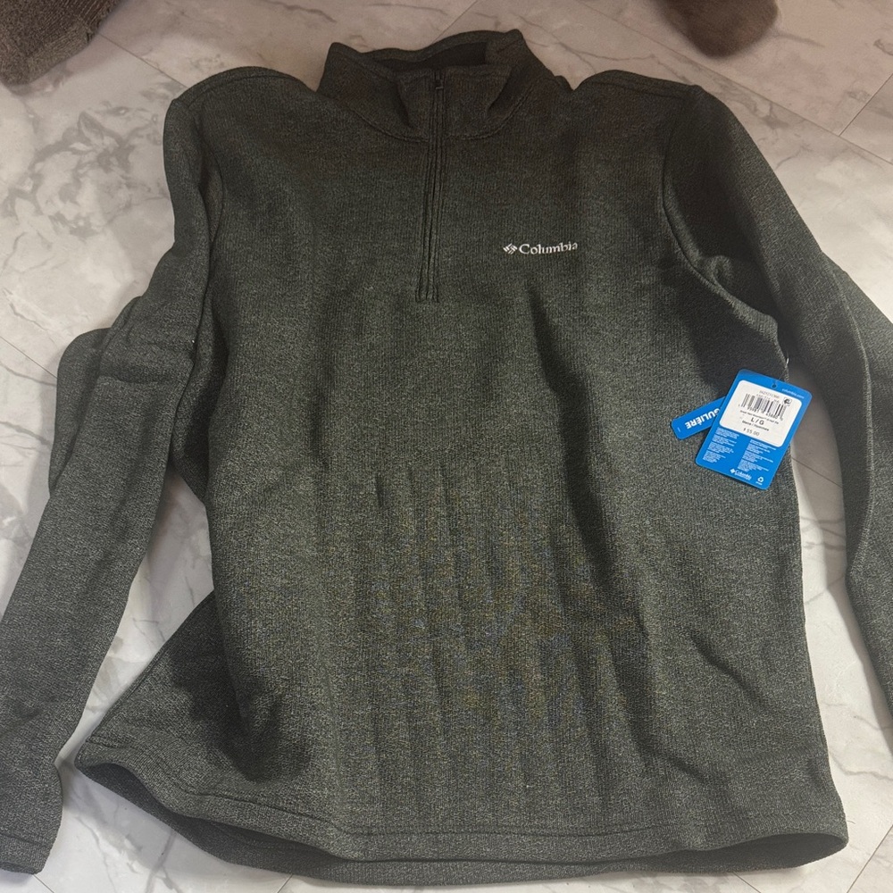 Columbia Forest Green Half-Zip Pullover